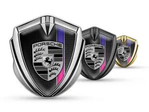 Porsche Badge Auto Lusso Durevole Stile Premium